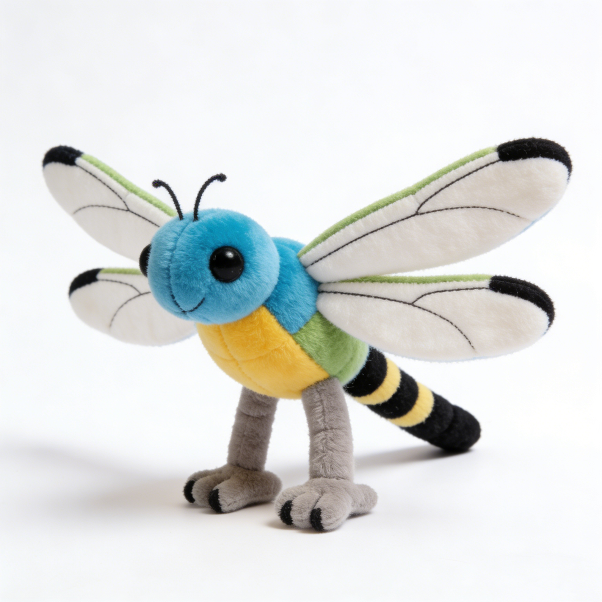 Fresh & Vivid Colorful-winged Dragonfly Plush Doll