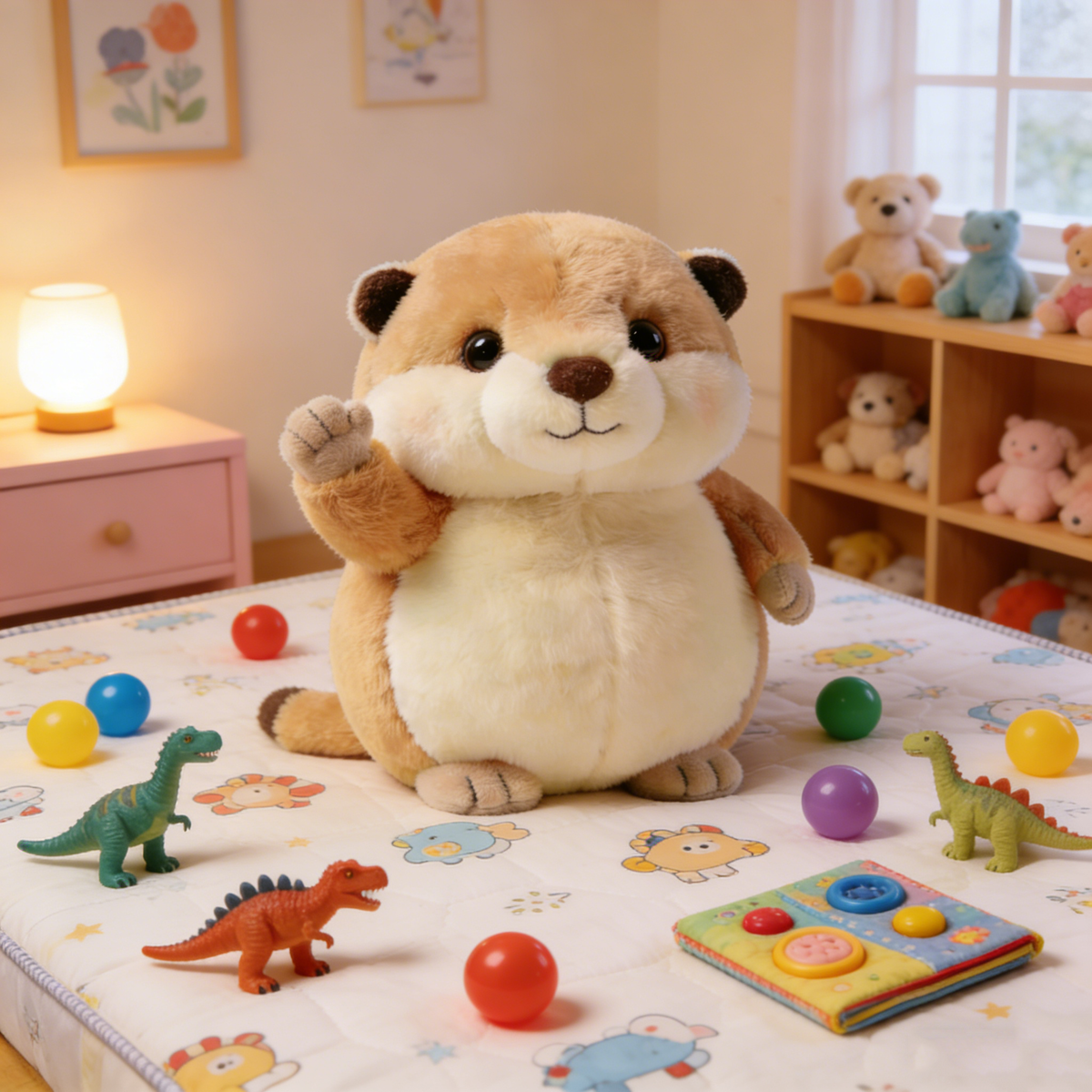 Energetic Otter Plush Toy