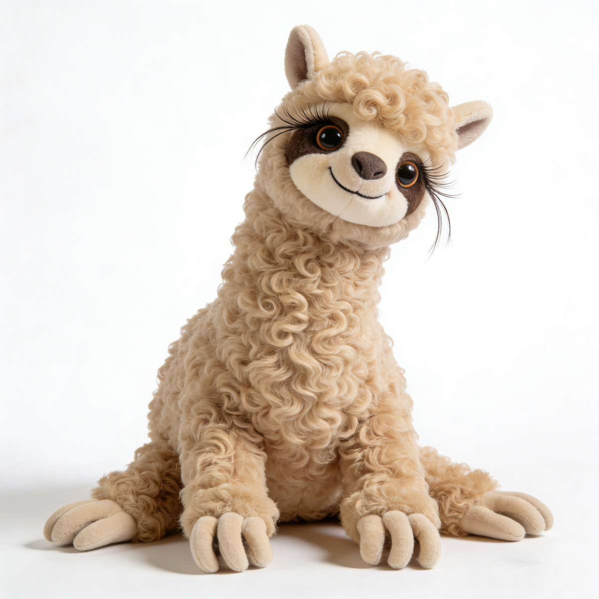 Curly-Haired Alpaca Plush Toy