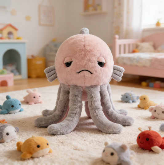 Grumpy Blobfish Plush Toy