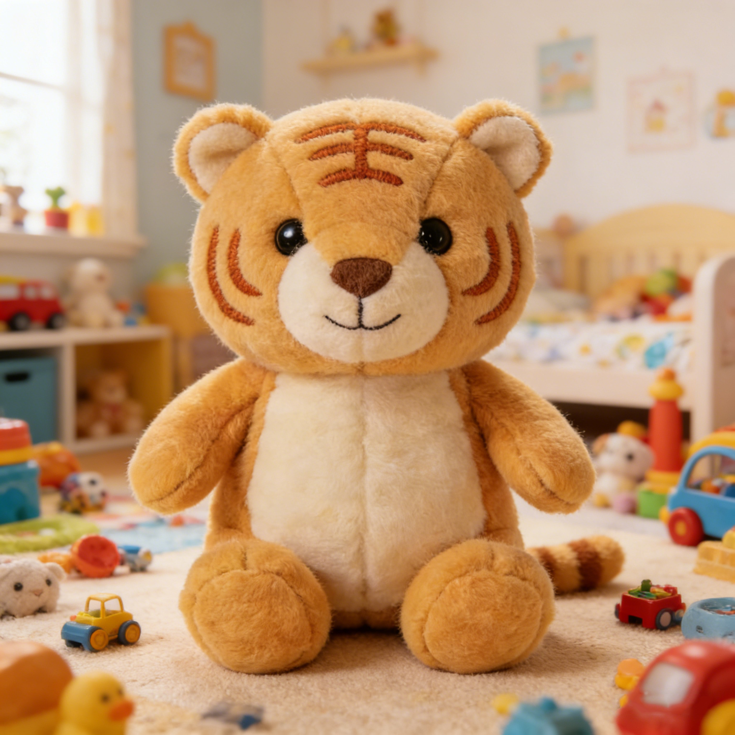 Gentle tiger plush toy