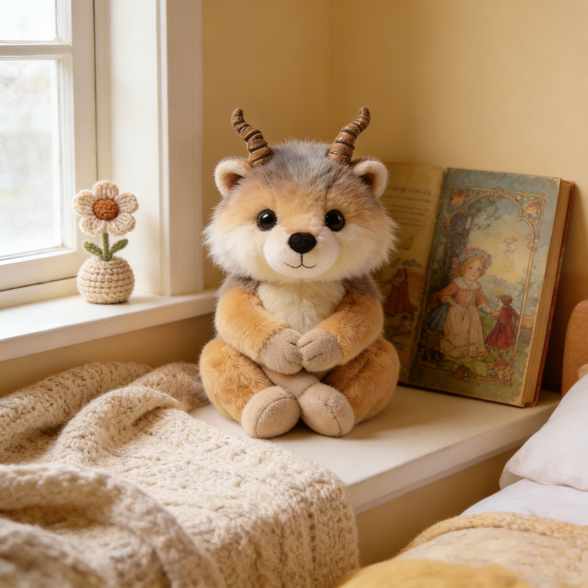 Elf-like Markhor Plush Toy